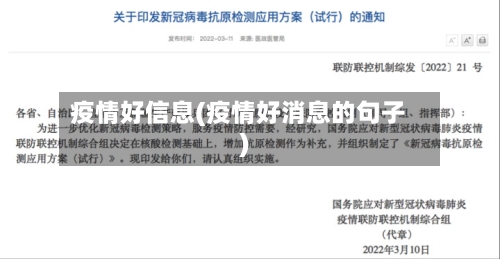 疫情好信息(疫情好消息的句子)-第3张图片